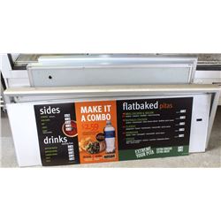 3 MENU BOARDS WITH BACKLIGHT