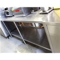 S/S WORK TABLE 87"X30"X36"