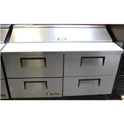 TRUE 4-DRAWER S/S PREP COOLER MODEL TSSU-60-16D-4