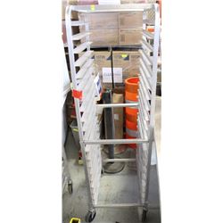 ROLLING 20 PAN ALUMINUM RACK