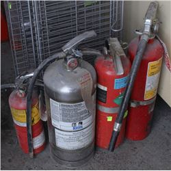 LOT OF 4 FIRE EXTINGUISHERS