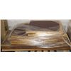 Image 1 : SKID OF 10 ASST SIZE TABLE TOPS