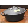Image 1 : 2-3 QUART LAGOSTINA CAST IRON DUTCH OVEN WITH LID
