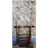 Image 1 : SOLID WOOD POOL WALL RACK W/ SCOREBOARD