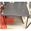 Image 1 : BLACK FOLDING TABLE 33” X 33”