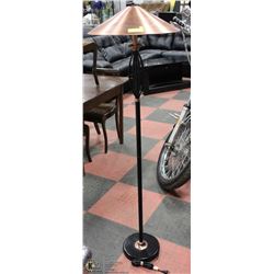BLACK AND COPPER 2 LIGHT FLOOR LAMP