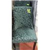 Image 1 : SET OF TWO GREEN SHOWHOME ACCENT CHAIRS
