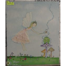 FAIRY PRINCESS AND THE FROG CANVAS PRINT 24X20