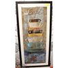Image 1 : COFFEE THEMED MATTED FRAME PRINT 56X27