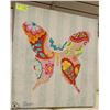 Image 1 : SHOWHOME BUTTERFLY CANVAS PICTURE