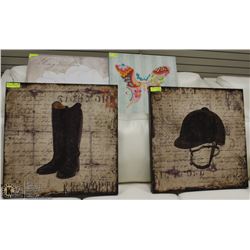 PAIR OF WESTERN THEMED PRINTS 24X24