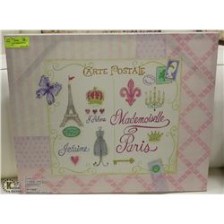 FRENCH PARIS THEMED CANVAS PRINT 24X20
