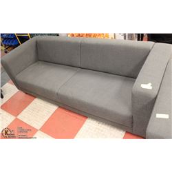 31X81 GREY FABRIC SHOWHOME COUCH