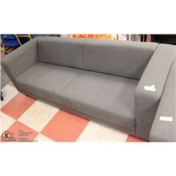31X81 GREY FABRIC SHOWHOME COUCH