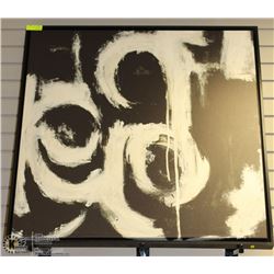 BLACK FRAMED SHOWHOME CANVAS ABSTRACT