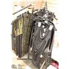Image 1 : CLOTHING DISPLAY RACK WITH 8 DRESSES, 3 SHIRTS