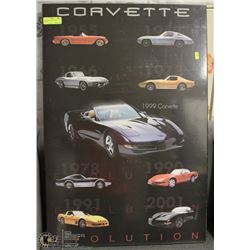 CORVETTE EVOLUTION 2'X3' PLAQUE