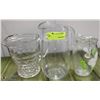 Image 1 : THREE ASSORTED VINTAGE PITCHERS