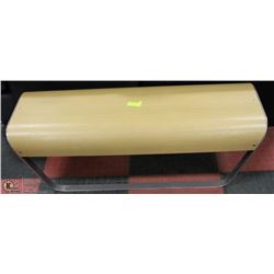 CUSTOM BENT RIFF CUT OAK BENCH 48"X16"