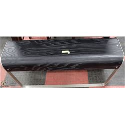 CUSTOM BENT BLACK OAK BENCH 48"X16"