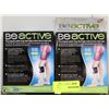 Image 1 : PAIR OF BE ACTIVE UNISEX KNEE PRESSURE POINT WRAPS