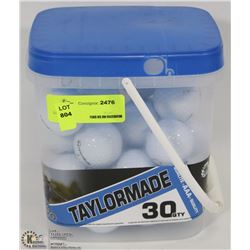 BOX OF 30 TAYLORMADE GOLF BALLS