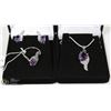 Image 1 : NATURAL AMETHYST PENDANT,EARRINGS,RING & CZ 3PCS S