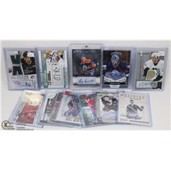 LOT OF 12 AUTHENTIC AUTOGRAPHED HOCKEY CARDS