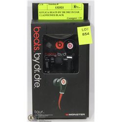 REPLICA BEATS BY DR DRE IN EAR HEADPHONES BLACK