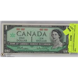 CANADIAN CENTENNIAL 1 DOLLAR BILL