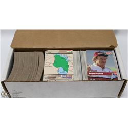 BOX OF ASSORTED COLLECTABLE CARDS INCL 50 NASCAR