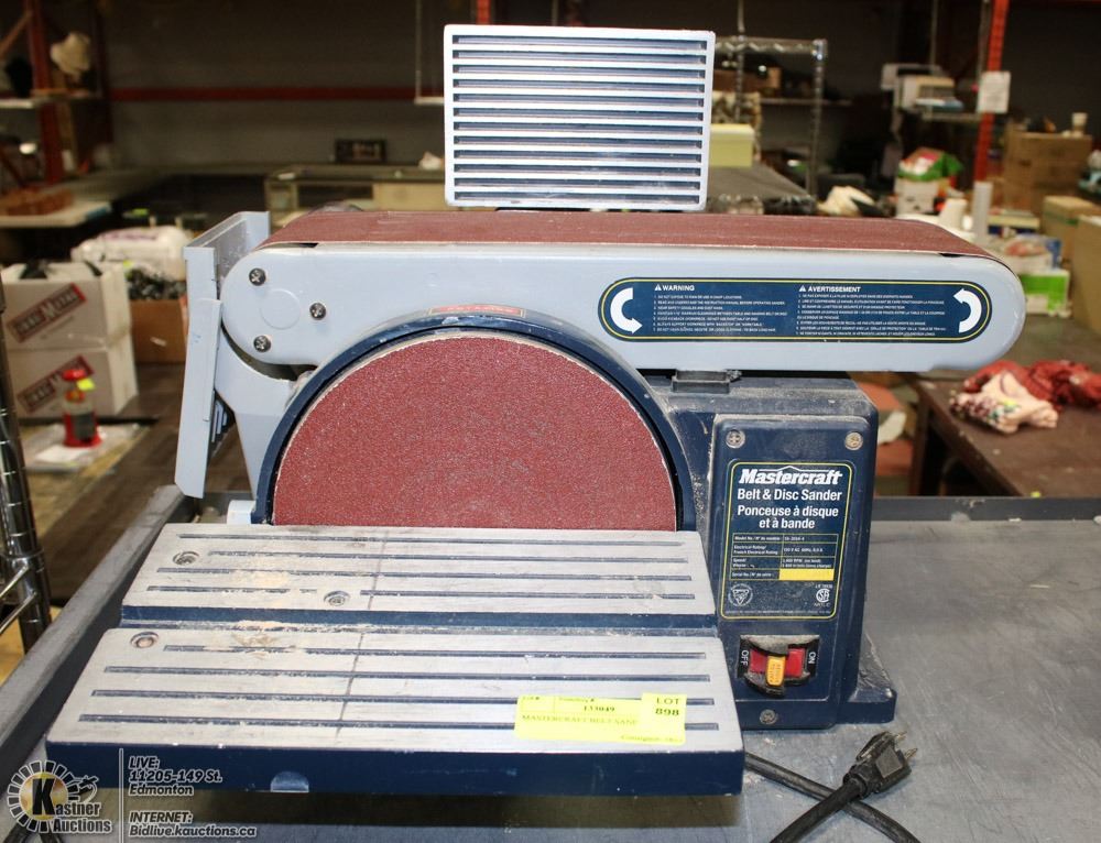 MASTERCRAFT 120V BELT & DISC SANDER