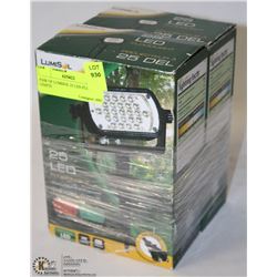 PAIR OF LUMISOL 25 LED FLOOD LIGHTS