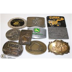 BOX OF ASSORTED BELT BUCKLES