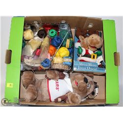 SEWING FLAT AND STARS BEAR