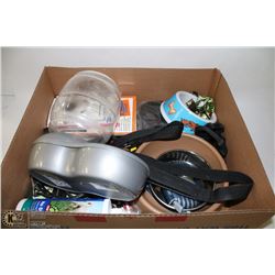 LARGE BOX W/LOTS OF DOG CARE ITEMS INCL.