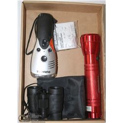 FLAT W/DURACELL CRANK LIGHT WITH AM/FM