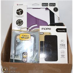 LOTS OF ASSORTED CASES INCL AN IPHONE, SAMSUNG &