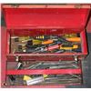 Image 1 : RED TOOL BOX FULL OF TOOLS -