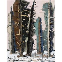 Stanley Cosgrove RCA, 1911-2003, Forset in Winter, Oil on canvas, Signed, 18 by 14in., 45....