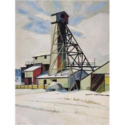 Richard (Dick) Ferriere, Born 1928, Deerhorn Mine, Oil on board, Signed; titled on the rever...