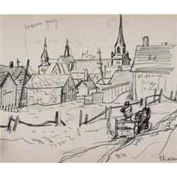 Albert H. Robinson RCA, 1881-1956, Charny, Quebec, Graphite drawing, Titled, 7 by 8in., 17...