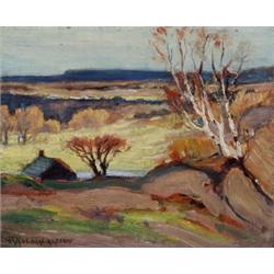 George A. Kulmala OSA, 1896-1940, Lambton Heights, Oil on panel, Signed and dated 1924; titl...