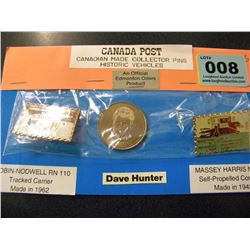 CDN CANADA POST CANADIAN MADE COLLECTOR PINS OF HISTORIC VEHICLES
