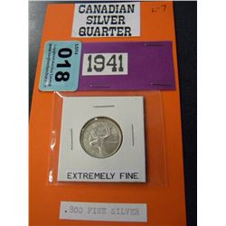 1941 CDN SILVER QUARTER