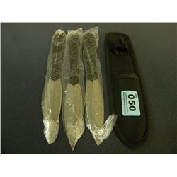 NEW 3 PC THROWING KNIFE SET