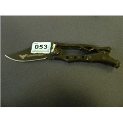 NEW BLACK FOLDING POCKET KNIFE