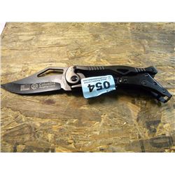 NEW BLACK FOLDING POCKET KNIFE