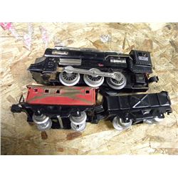 3 VINTAGE TIN TRAINS (MADE IN JAPAN)