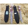 Image 1 : 2 RED HANDLE THROW KNIVES